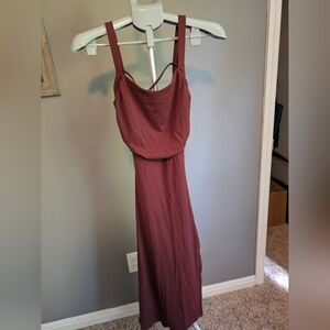 HALARA Strapless Dress in Deep Burgundy